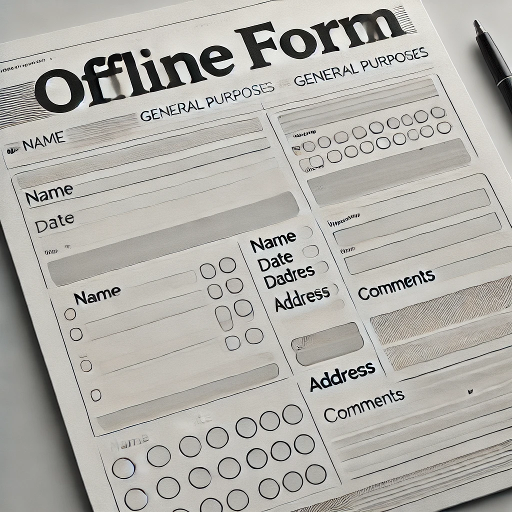 offline biodata form